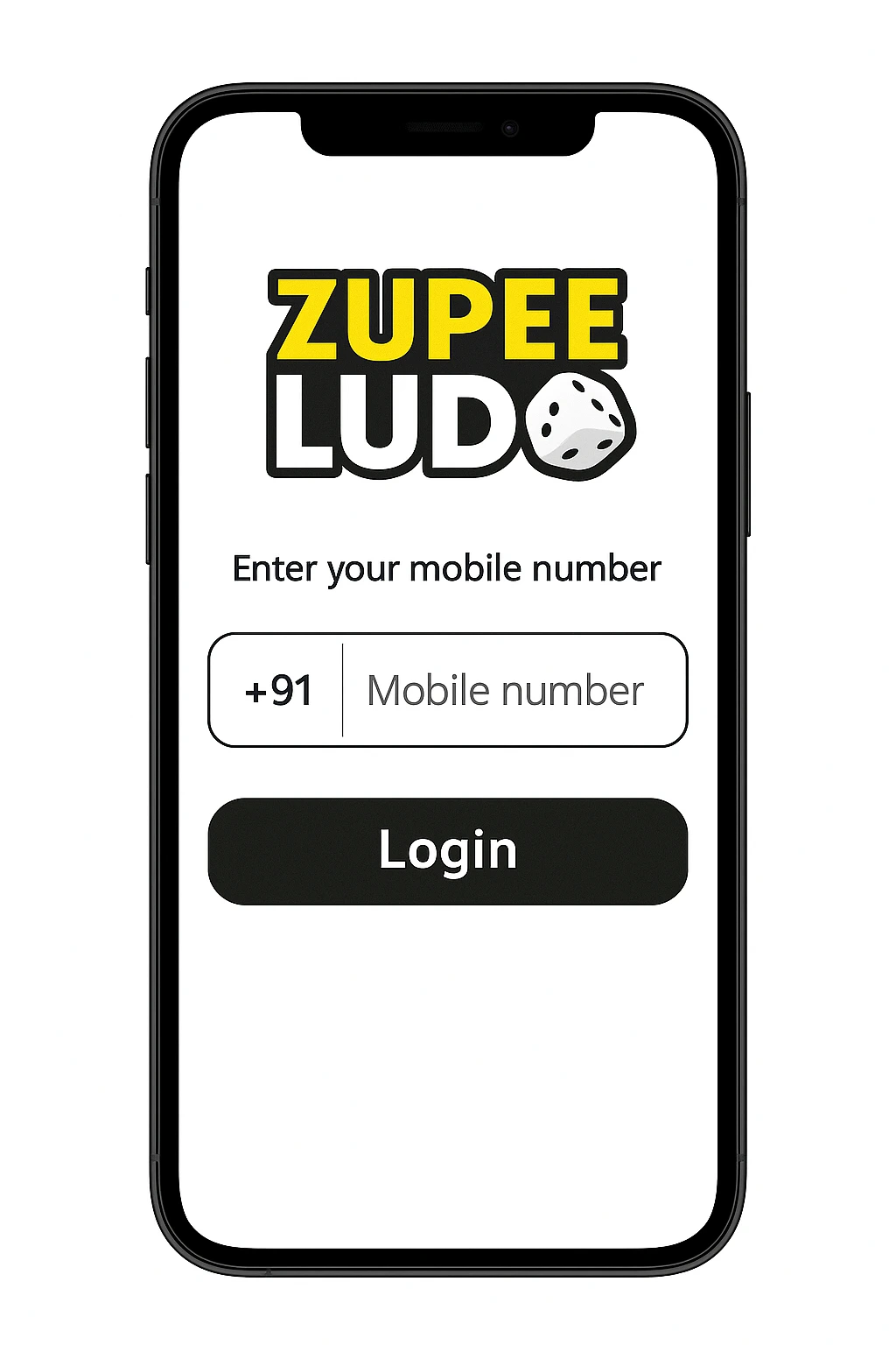 Zupee Login Screen
